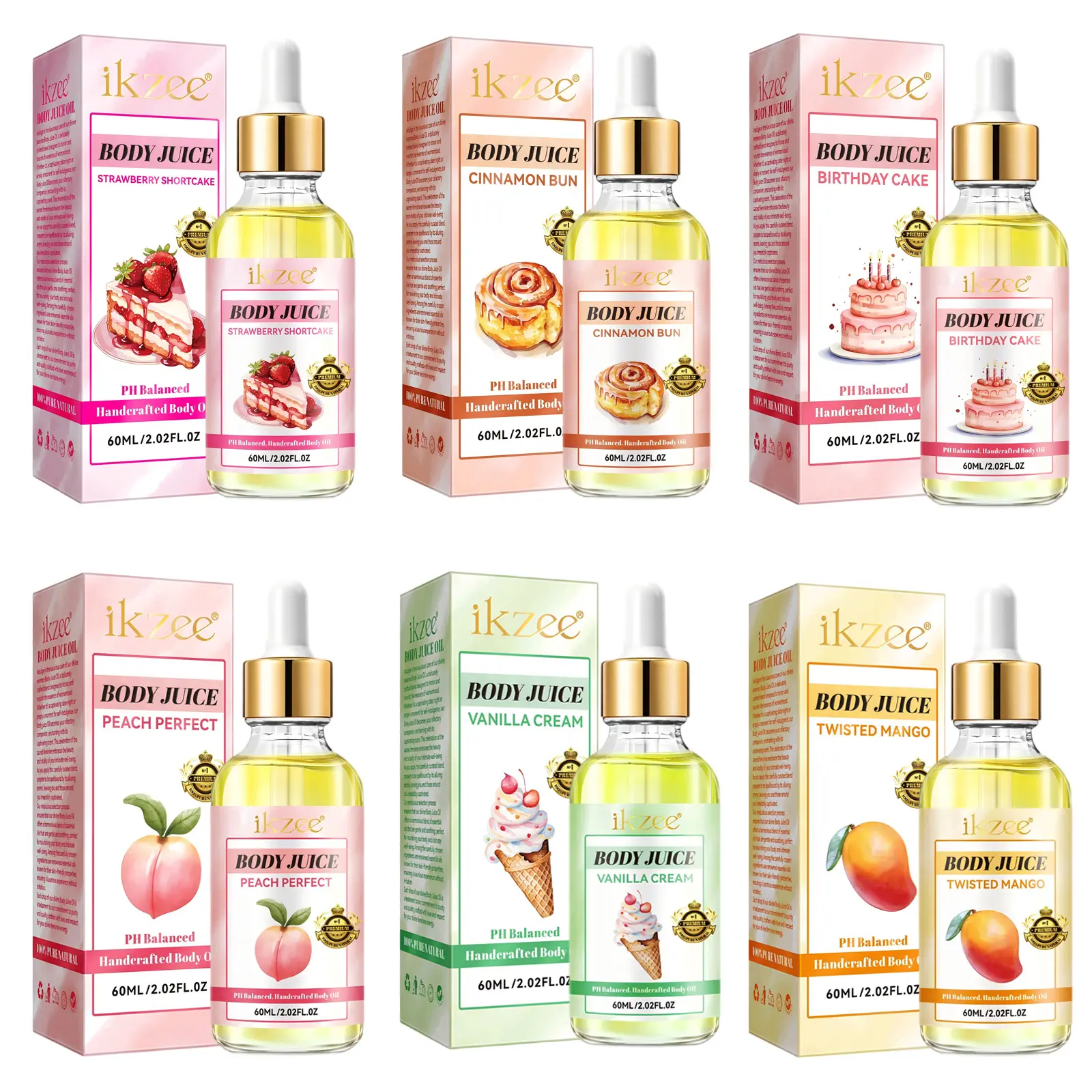 Ikzee Body Intimate Essence 60ML, Moisturizing Juice Oil, Nourishing & Smooth Skin, Suitable for All Skin Types, Gift, Buy One Get One Free