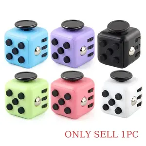 Colorful 6-Sided Press Finger Magic Cube Dice, Fidget Cube, Novelty Magic Dice Toy, Stress-Relief Sensory Toy, Fingertip Vent Toy, Gift For Children And Adults
