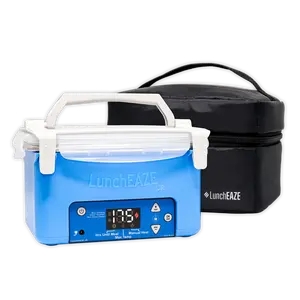 LunchEAZE Junior Kids Electric Lunch Box, Cordless Battery Powered Food Warmer for School, Child Safety Certified & BPA-Free, Automatic Self-Heating Container with Insulated Bag, 600mL