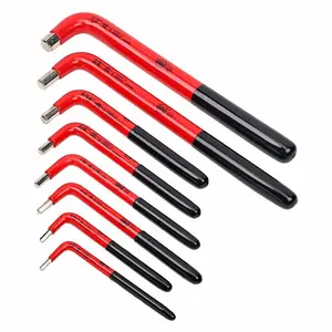 Wiha 13690 8 Piece SAE Insulated Hex L-Key Set, 1/8" to 1/2"
