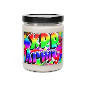 XRP Art, Ripple Crypto Decor, Crypto Home Decor, XRP Gift, Ripple Art, XRP Art, Ripple Enthusiast Gift,Crypto Nostalgic,Ripple Investor Gift, Scented Soy Candle, 9oz