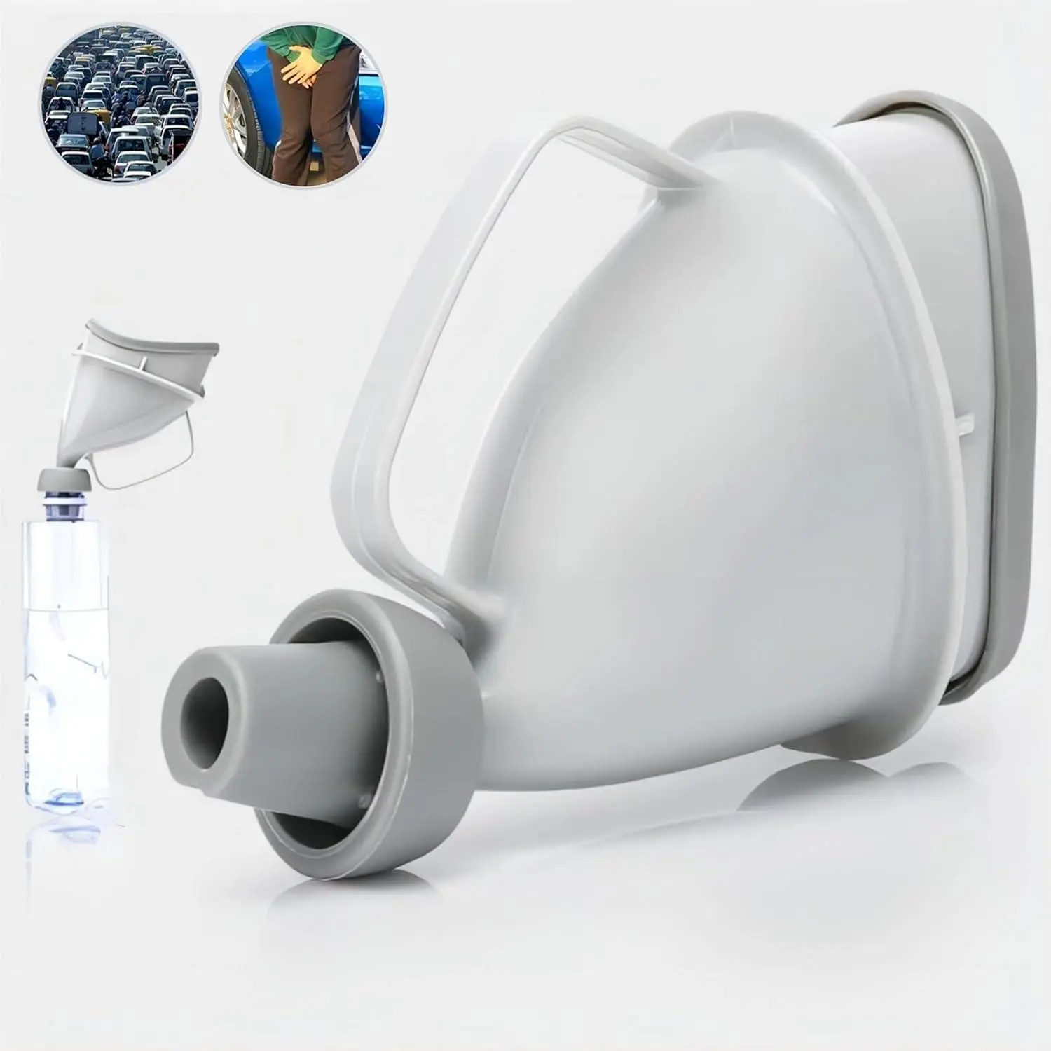 Reusable Car Urine Bottle, Portable Car Emergency Urine Bottle with Lid,Car Emergency Solution for Men & Women, Car Interior Accessories, Car Accessories