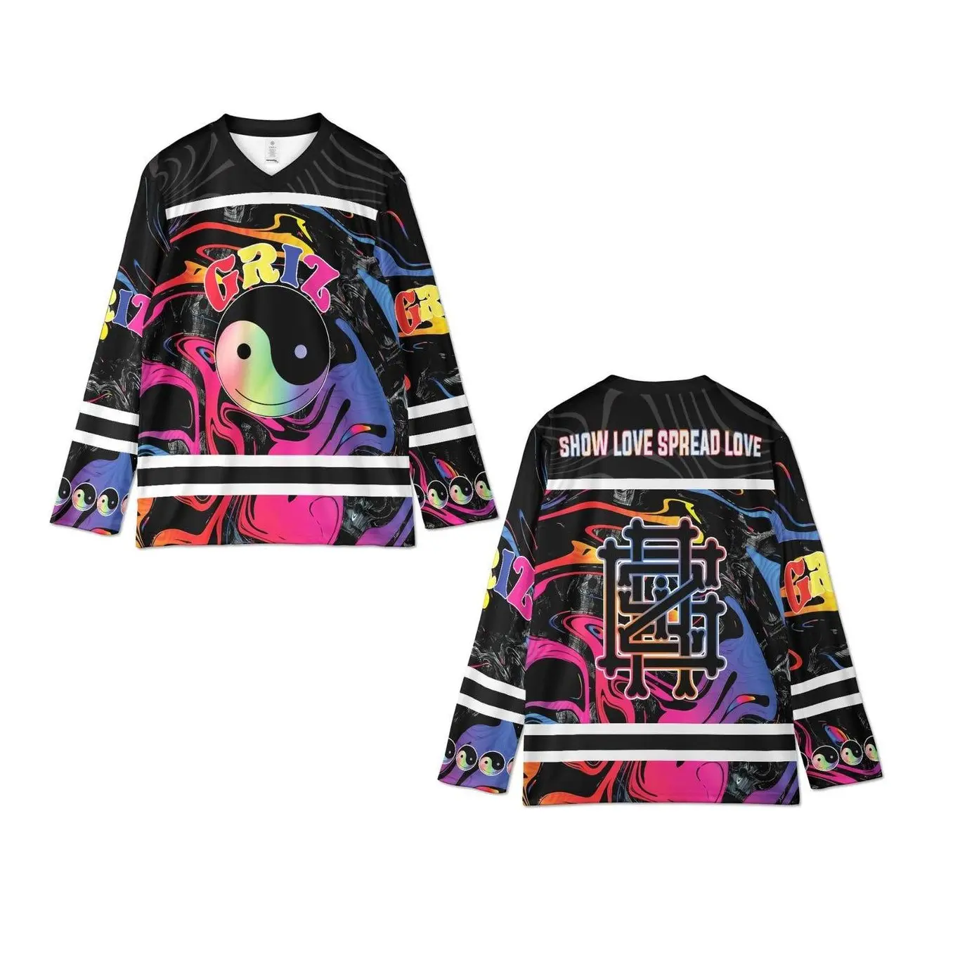 Grizz Hockey Jersey, Rave Outfit Festival Clothing, Comfy Outfit for Bass Music LoversGRiZ Inspired Rave Jersey, Psychedelic Festival Outfit, Comfy Outfit for Bass Music Lovers