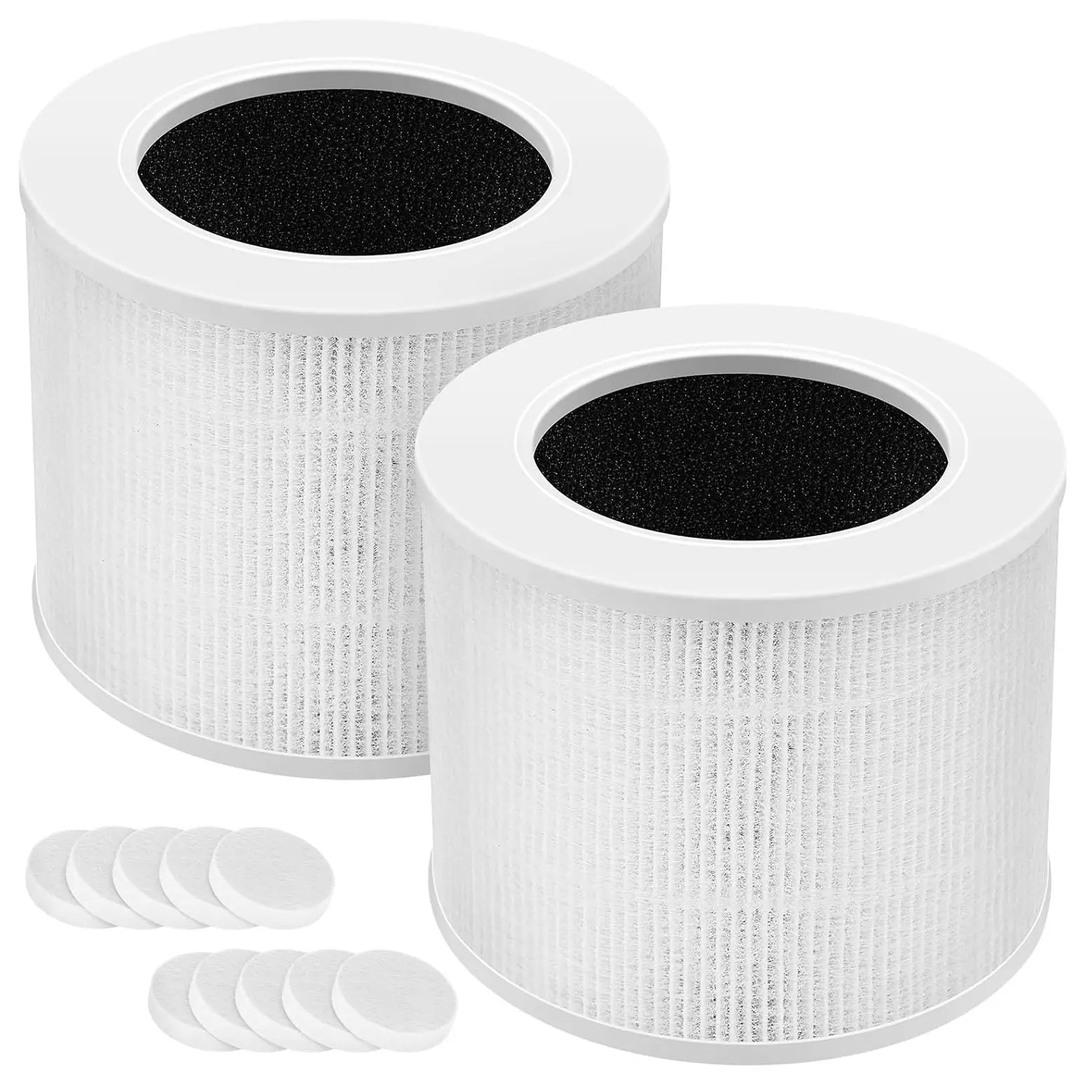 2 Pack for LEVOIT Core Mini Replacement Filter  Core Mini-P Air Purifiers, 3-in-1 Core Mini-RF Filter Replacement Household Home Appliances, Hepa Filter Replacements