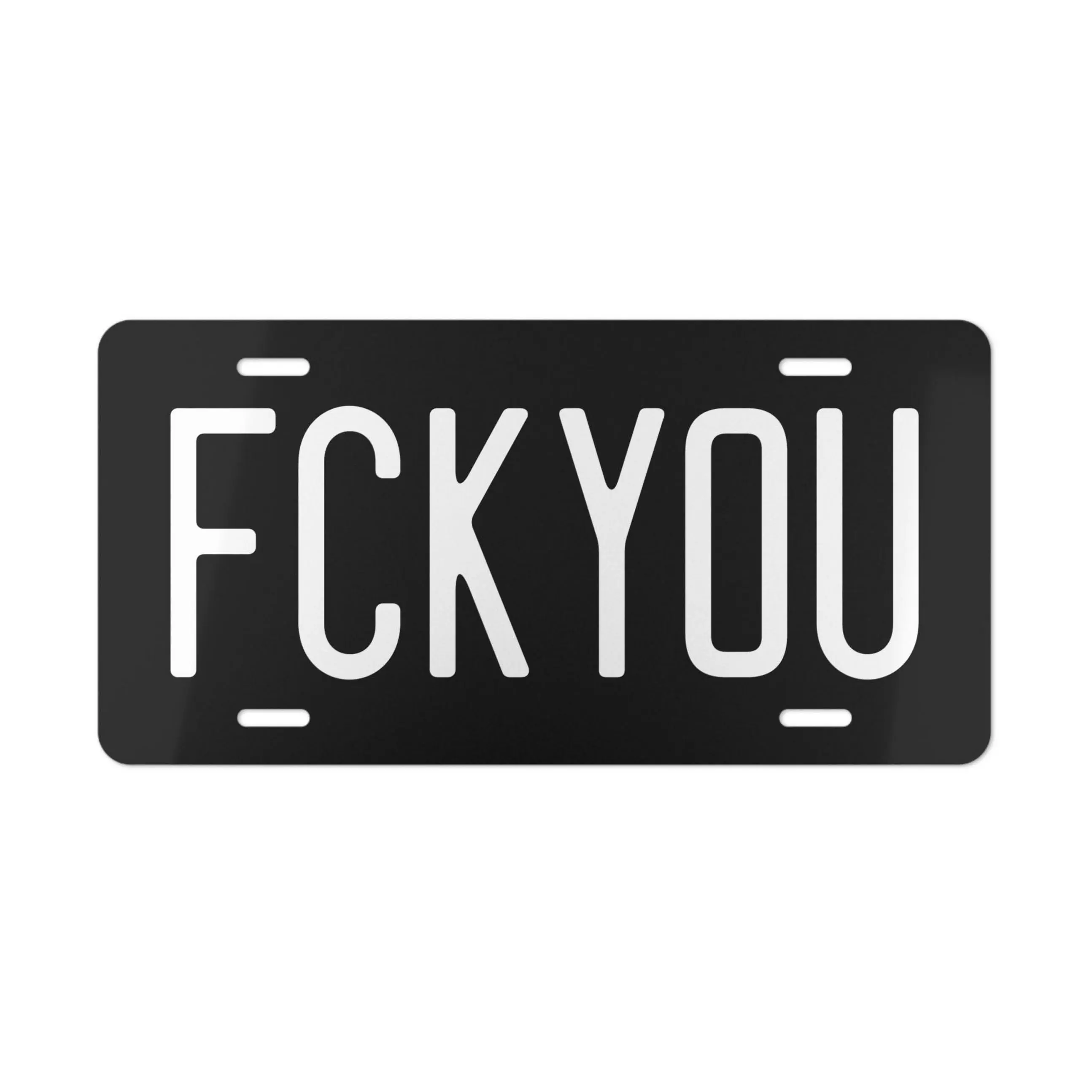 Fck You Funny Front License Plate, Bad Funny Vanity Plate, Innapropriate Cute Car Decor Gift Vehicle Accessories, Gift for Car Lover husband, Car/Garage, Cars/Trucks