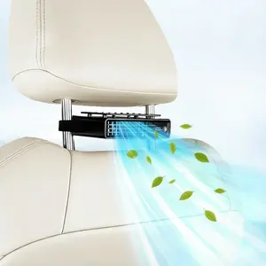 Fathersdaygift【3-Day Delivery】JOYTUTUS 2026 Car Seat Fan Clip On Fan, USB Rechargeable Fan with LED Display, 360° Rotation, 100 Speeds Adjustment, Detachable Clip, Magic Tape, 20Hr 3000mAh Battery Summer Fan for Car Baby Stroller Backseat DealsforYouDays