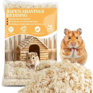 Natural Aspen Small Animal Bedding - 14 Oz Dust-Free Shavings for Hamster Guinea Pig Rabbit - Soft Absorbent Litter for Reptile Snake Enclosure - Safe for Hedgehog Chinchilla Bunny Chicken Coop bin  cage