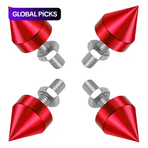 Pointed License Plate Screws, Car and Motorcycle Modified License Plate Frame Fixing Screws, Decorative License Plate Screws, Automotive Accessories, Car Accessory #GLOBAL PICKS