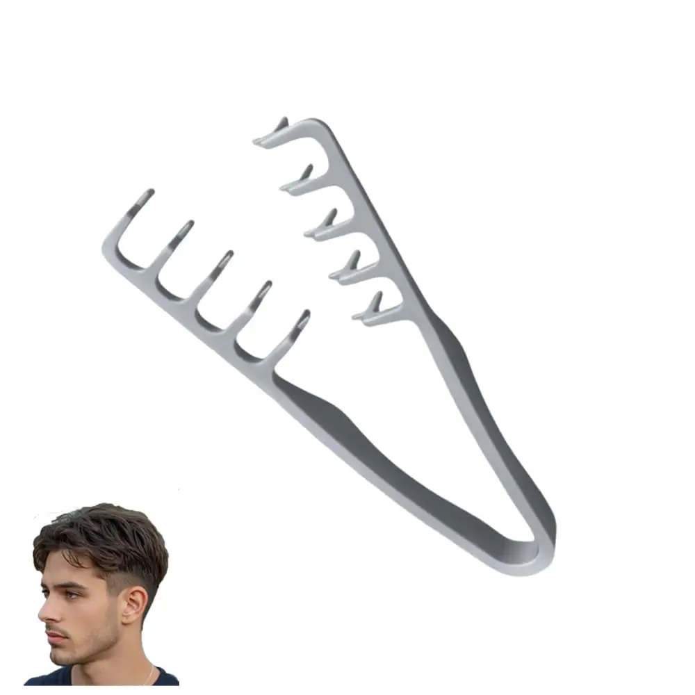 Texture Comb for Men’s Hair! Dual-Sided Wide & Fine Teeth for Volume, Fluffy Styles & Root Lift. Non-Slip Travel Comb for Guys,Toothed Hair Comb, Men's Volumizing Texture Comb, Maximum Root Lift Tool, ABS Plastic Non-Slip