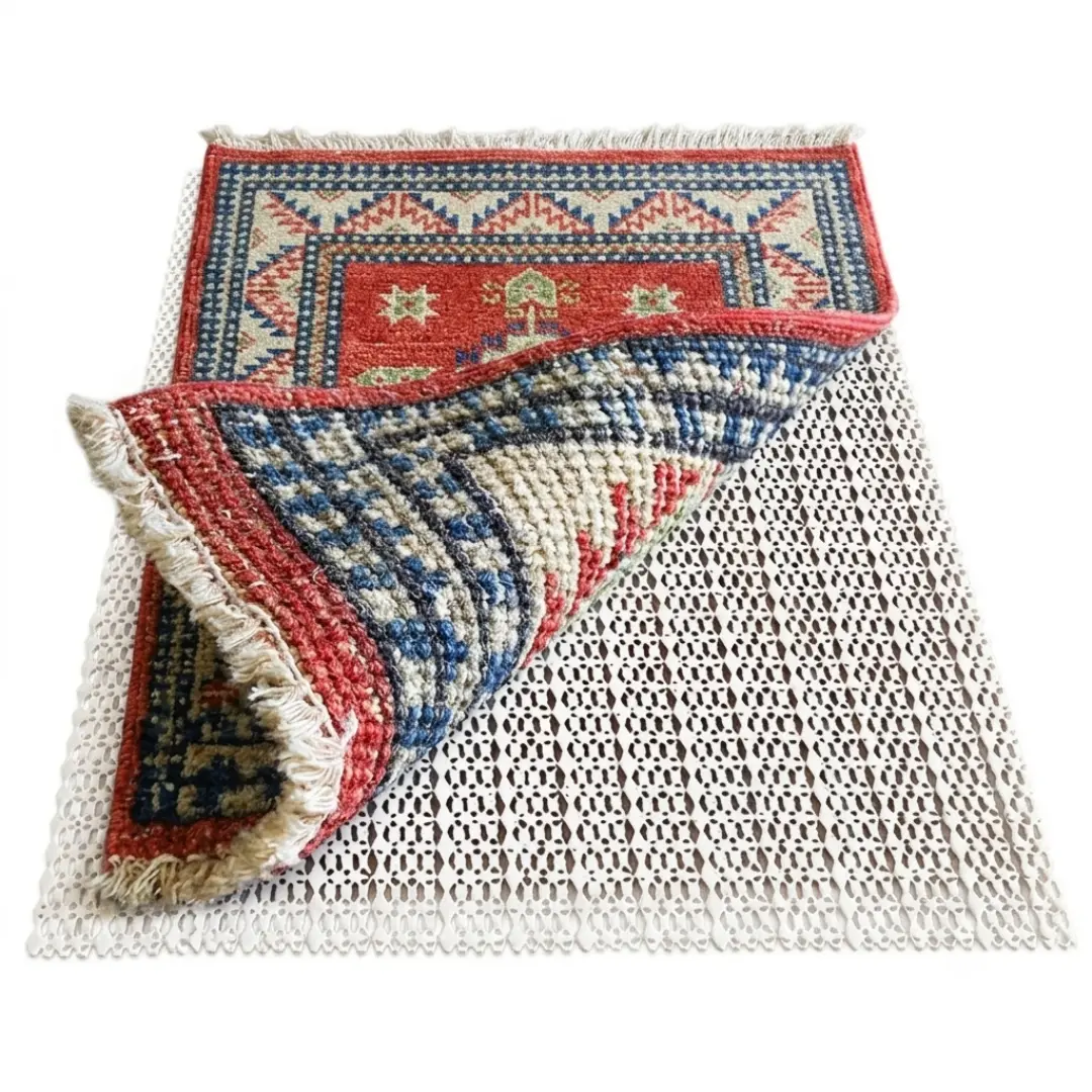 Non-Slip Rug Pad for Hard Surface Floors - Extra Strong Grip Rug Gripper, Durable Floor Protector with Open Grid, Cuttable for Area Rugs, Prevents Slipping & Scratches
