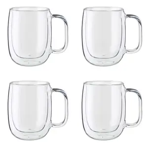 ZWILLING Sorrento Double Wall Mugs, 4-pc Set, 12oz. Each