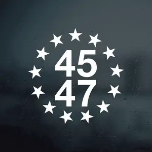 President Donald Trump 45 47 Vinyl Decal Sticker | Trump 2024