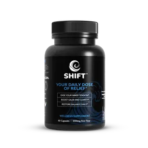 SHIFT - Your Daily Dose of Relief | 60 Capsules | 1000mg Rice Flour | Daily Use for Comfort & Clarity
