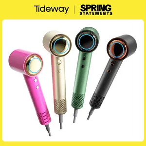 【Spring Glow Up】Tideway H11 High-Speed Hair Dryer, Intelligent Temperature Control w/ Hair & Scalp Care Plasma Ionic Technology & Self Cleaning Blower, No Static Electricity & Frizz, Perfect Present for Men Women Friend Family Gift