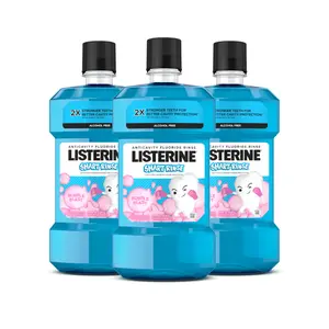 Listerine Smart Rinse Kids Fluoride Anticavity Mouthwash, Bubble Blast Flavor, 500 ml (Pack of 3) Oral