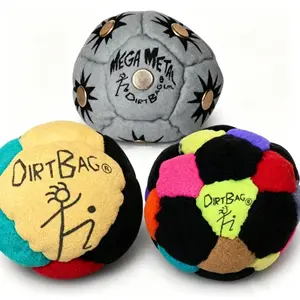 Suede Dirt Bag Hacky Sack Footbag Crochet Juggling Ball Outdoor Beach Party [A bag contains three] Game Kick Toy TikTok Viral Gift for Teens Adults Beginners Freestyle Footbag Skill Training Backyard Travel Fun Gift