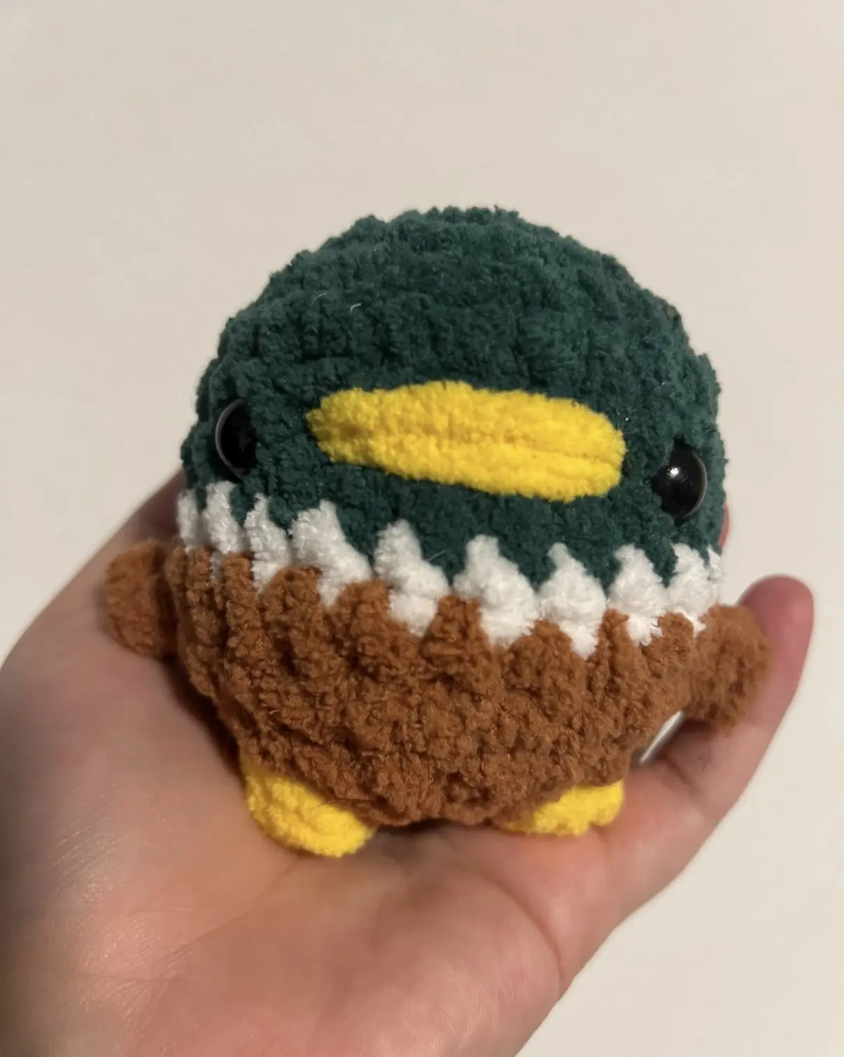 Crochet Chunky Mallard Duck Plushie