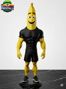 BANANADITO-Freefall Studio AI Fruit Drama Produce Posse 3D-Printed Characters for Desk Decor TikTok Shop Exclusive