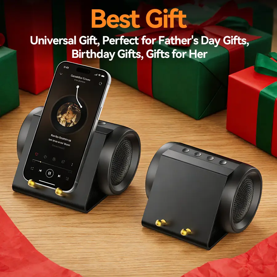 Multifunctional Wireless Speaker, Dual-Mode Bluetooth HiFi Audio Device with Induction Sound Amplifier, Compact Rechargeable Portable Audio for Phones/Tablets, USB-C Charging Support