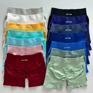 Dfyne 4.5" Impact Shorts High Waist Gym Shorts for Women, Trendy Fitness Activewear, Comfortable, Versatile & Slim-Fit Stylish Design