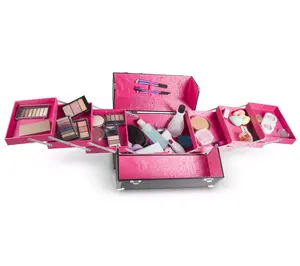 Caboodles Primped and Polished Extra Large Train Makeup Cosmetics Storage Case