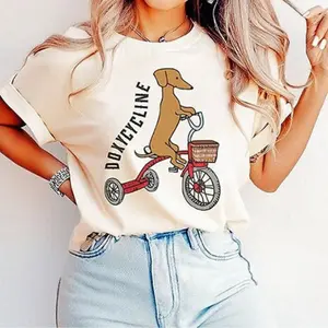 Doxycycline T-Shirt, Funny Pharmacy Medicine Tees, Dachshund on Bicycle, Pharm Tech Shirt, Veterinary Tee, Vet Tech Gift, Pharmacists Gift