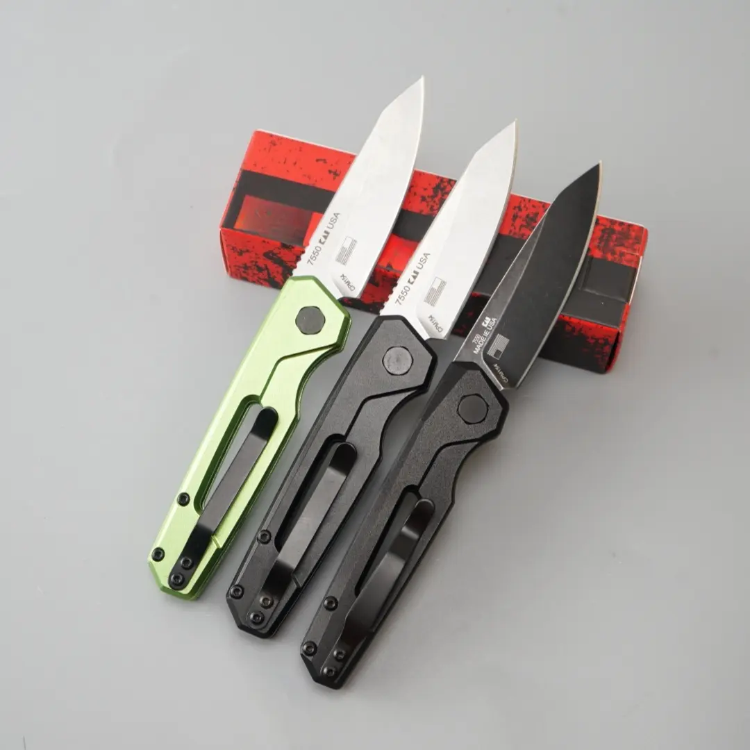 7550 Folding Knife, Multi functional Pocket Knife, Fruit Knife, Hollow Design Handle, High Quality Knife, Preferred Gift for Men's and Women's Festivals