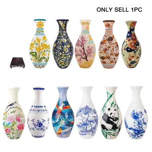 3D Flower Vases Puzzle – 160 Piece DIY Fun for Home & Office Decor Crafts, Beginner Puzzle Toy, Gifts for Mother's Day and Valentine's Day, Art Puzzles