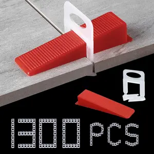 Tile Leveling System 1000- Tile Leveling Spacer Clips and 300-  Wedges Tile Leveler Tool Set for Ceramic Tile and Stone Installation (1/16 Inch)