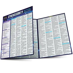QuickStudy Cybersecurity Terminology & Abbreviations CompTIA Security+ Certification Laminated Reference Guide 8.5 x 11 inches 6 Pages Exam Prep