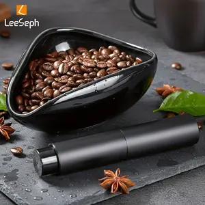 Coffee Bean Dosing Cup & Spray Bottle Kit for Espresso Bar, Ceramic Single Dose Tray for Brewing/tea, Coffee Making Tool, Essential Barista Accessories