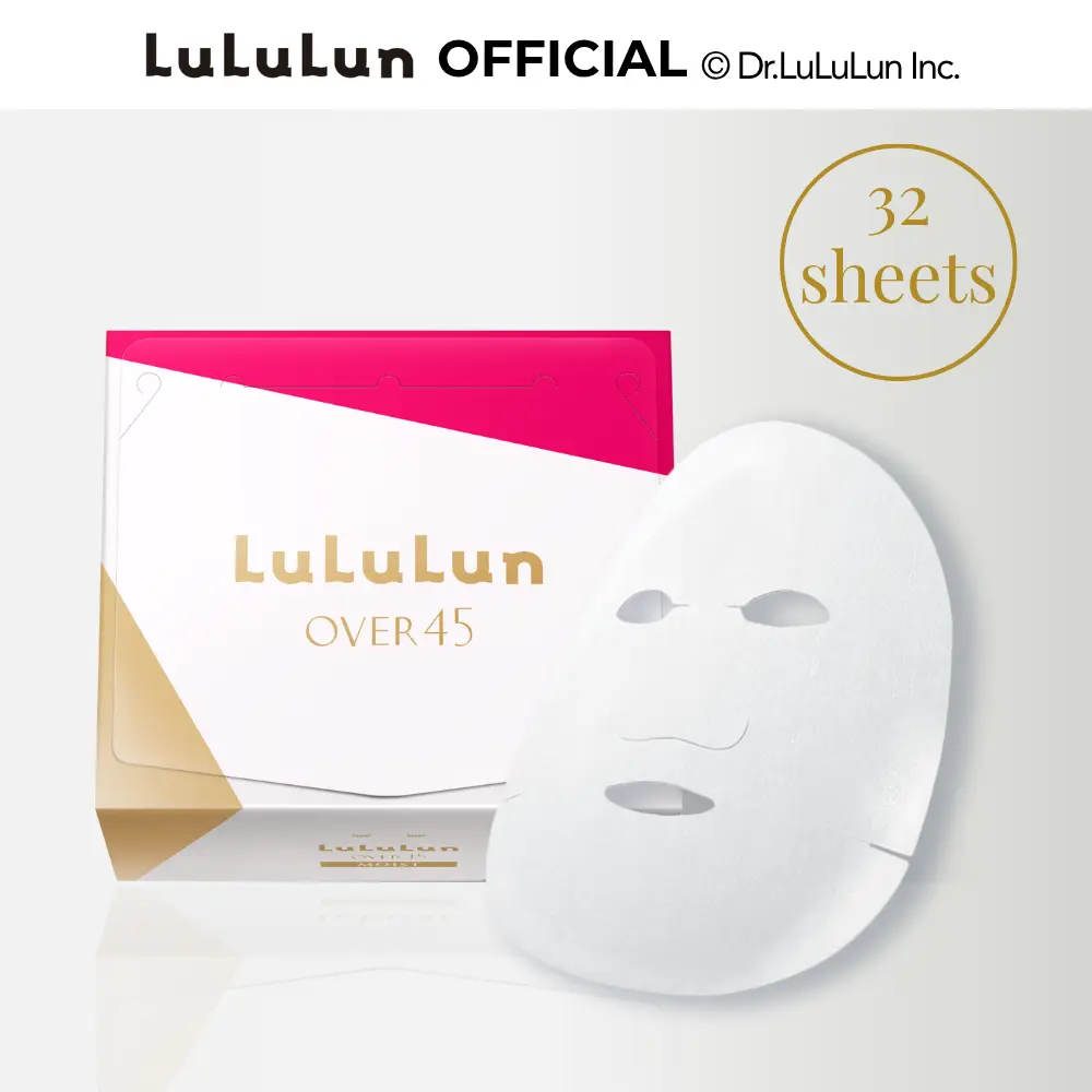 Lululun Over45 MOIST Japanese Face Mask | Daily Hydrating Sheet Mask | 32 Sheets