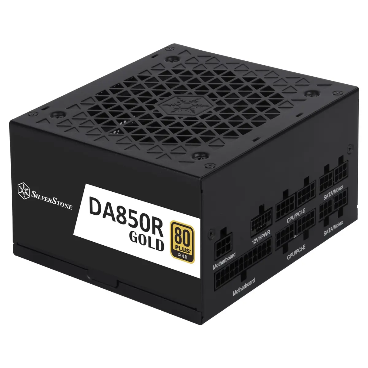 SilverStone Technology DA850R-GM 80 Plus Gold 850W ATX 3.0 & PCIe 5.0 Fully Modular Power Supply, Black, 1x24/20-pin Motherboard Connector, 12+4pin, 150mm(w)x86mm(h)x140mm(d), 24/7 Continuous Power