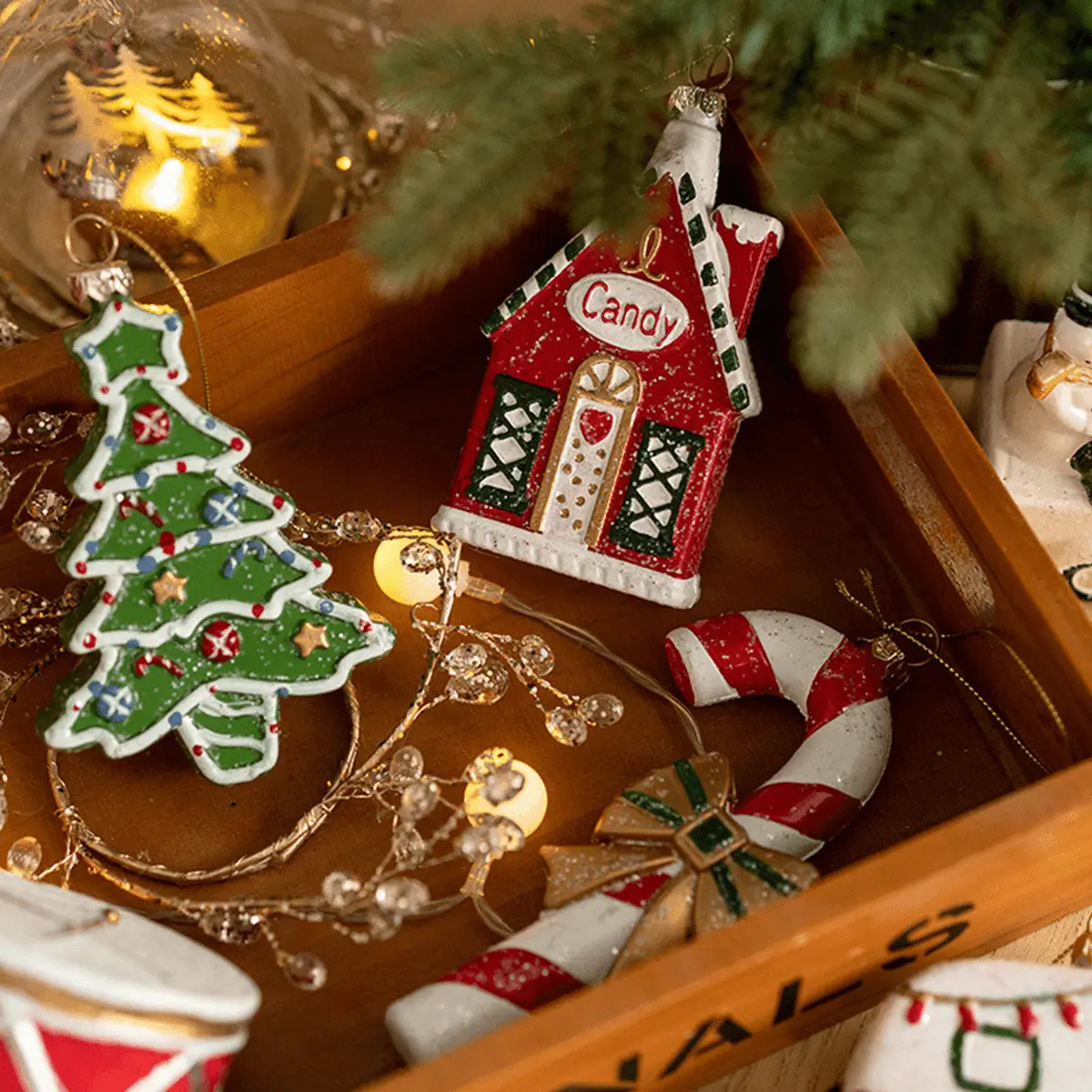 Chinese Brand Christmas Tree Ornaments Decorations, Set of 3