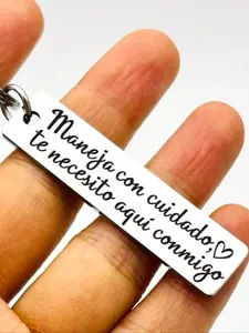 Spanish Dad Safety Driving Keychain, Boyfriend Gift, Husband Valentine's Day Present, Women Driver Gift for Men