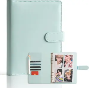 A5 K-pop Photo Card Folder 6-Ring Collectible Album with 240 Slots & 30 Double-Sided Sleeves for Organizing Trading Cards