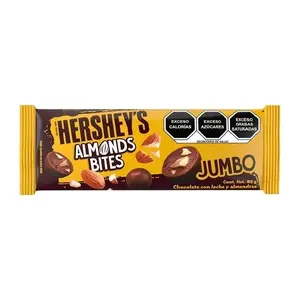 Hersheys Jumbo Almond Bites and Jumbo Cookies Bites. 3 jumbo packs per order or 6 small bags
