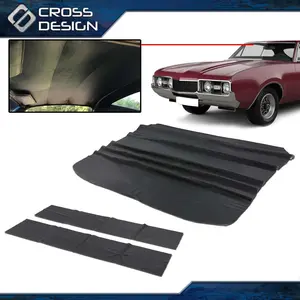 CROSSDESIGN Fit For 1970 1971 1972 Oldsmobile Cutlass 442 Hardtop Black Car shade sunshade