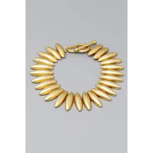 Marquise Beaded Toggle Bracelet