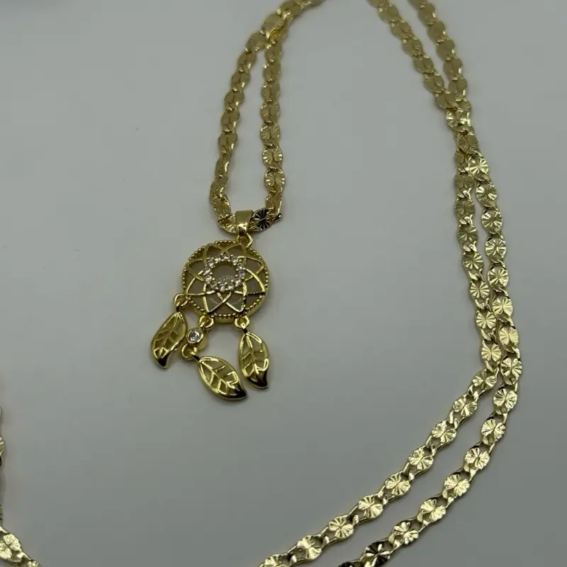 Dream Catcher Necklace Gold Plated 24 inches Elegant Design  Chain