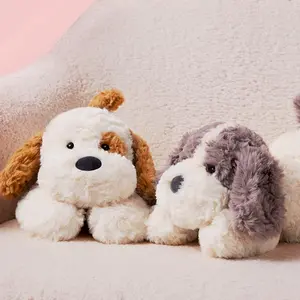 【Holiday Gift】MINISO Lying-Posture Collection Small Soft Puppy Plush Toy - Adorable Crouching Dog Stuffed Doll | Ultra-Soft Fabric, Compact Size for Snuggling & Decor, Perfect Gift for Her (Kids & Adults)| Shopping Bag  , Holiday & Holiday Haul