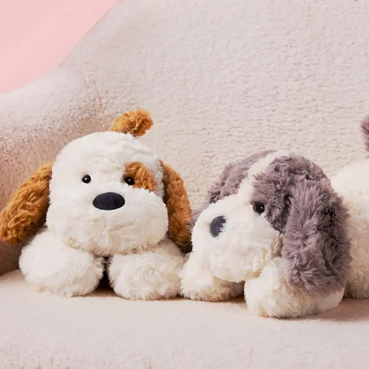 MINISO Lying-Posture Collection Small Soft Puppy Plush Toy - Adorable Crouching Dog Stuffed Doll | Ultra-Soft Fabric, Compact Size for Snuggling & Decor, Perfect Gift for Her (Kids & Adults)| Shopping Bag  , Holiday & Holiday Haul