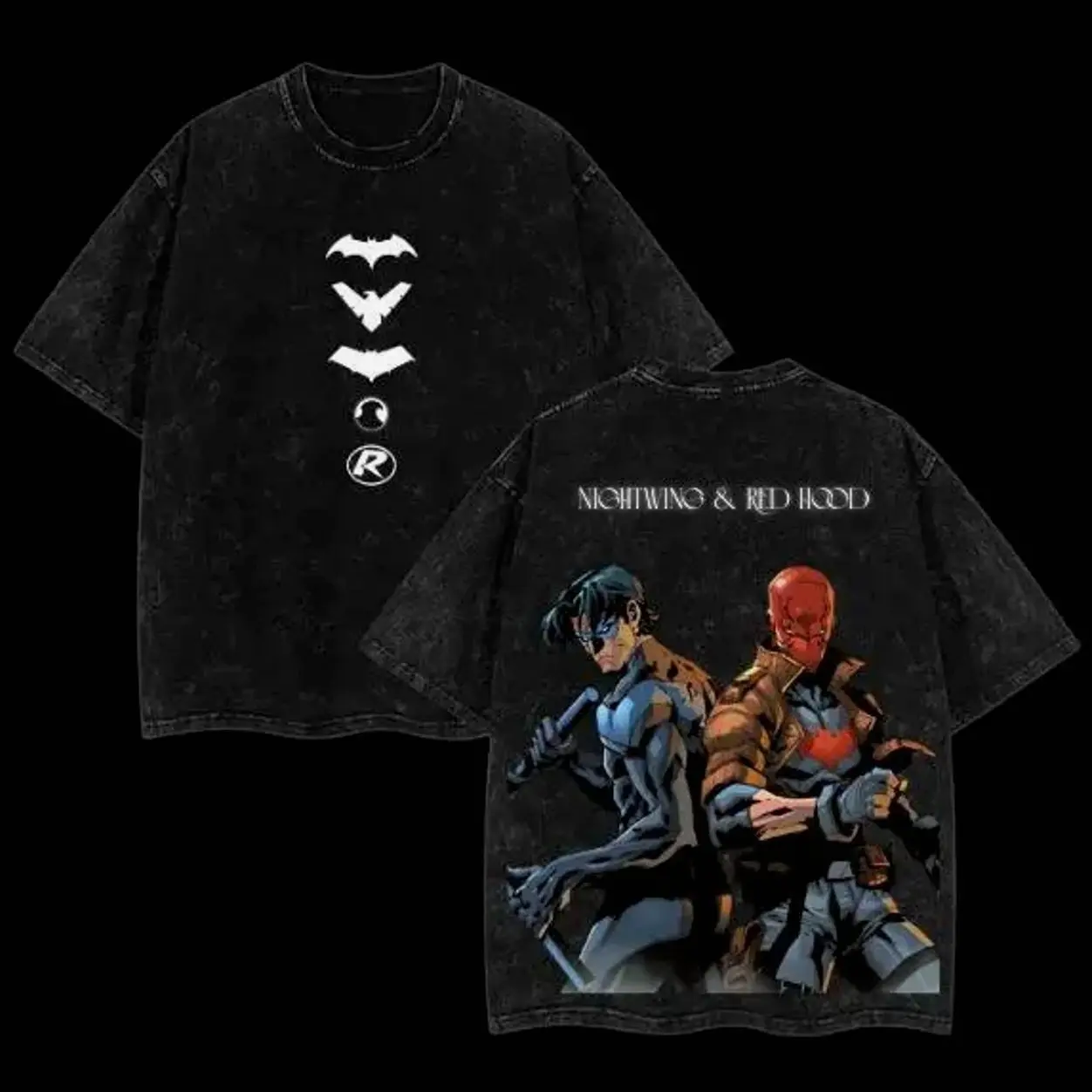 Redhood x Nightwing Duo-Inspired Double-Sided Shirt, Fashion Cotton, Full Colors, Full Sizes, For Men, For Women DYY