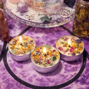 Spell Tea Lights with Intention