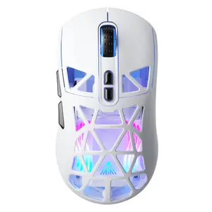 Solakaka SM802 Wireless Gaming Mouse Hot Swappable, RGB Backlight, USB Charging, Tri-Mode Connection, with 2 Sets of Micro Switches (Gaming Switch and Office Silent Switch) Office Gaming Accessories Mouse Gaming FallFreshness