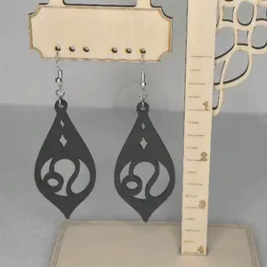 Handmade Wooden Zodiac Earrings