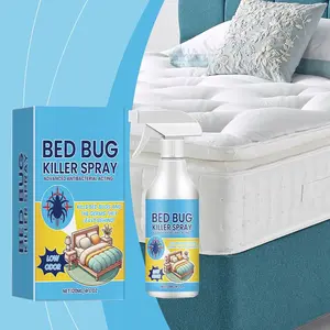Jue-Fish Bedbug Spray Killer Bedbug Eliminator Dormitory Bed Bedroom Lice and Mite Spray Advanced Antibacterial Acting Low Odor，Targeting bed bugs and kissing bugs cockroach  control