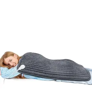 17" x 33"Extra Large Electric Heating Pad , Soft Heated Pad with 9 Heat Levels & 3 Timer Settings for Back, Neck & Period Pain Relief