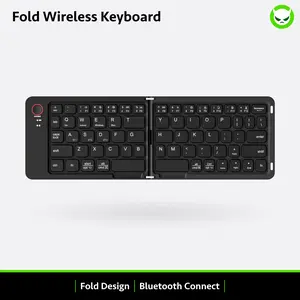 【B023 Bluetooth Foldable Keyboard】Ultra Light Compact Dual Folding Ergonomic Multi-system Compatible All Anbernic Game Console / PC / Laptop / IPad / Cellphone ( Windows / iOS / Android ) 10-day Battery