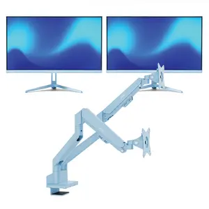 PX246 Wave Blue Monitor + Dual Monitor Arm Bundle